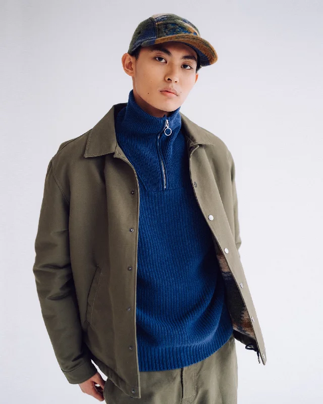 Dago Jacket Nebraska Cotton Dusty Green Cool Men's Distressed