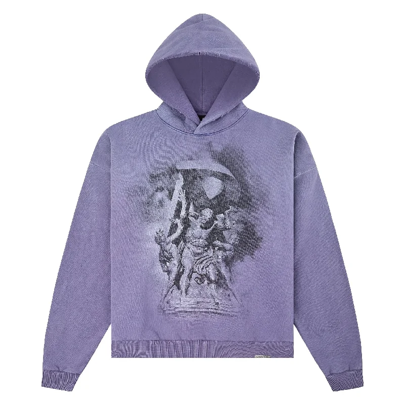 Atlas Hoodie | Purple Sleek Men's Metallic