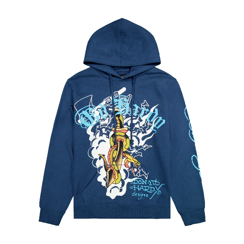 Dagger Snake Mens Hoodie Elegant Men's Formal 