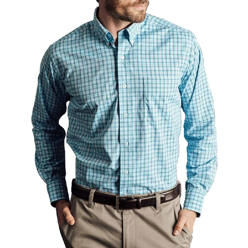 Oxford Howell Plaid Performance Buttondown Golf Shirt 2018 Classic Men's Pin