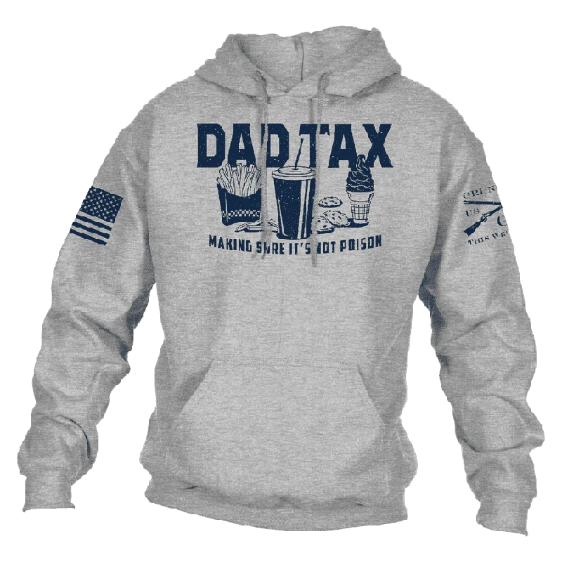 Dad Tax Hoodie - Sport Gray Youthful Men's Anime