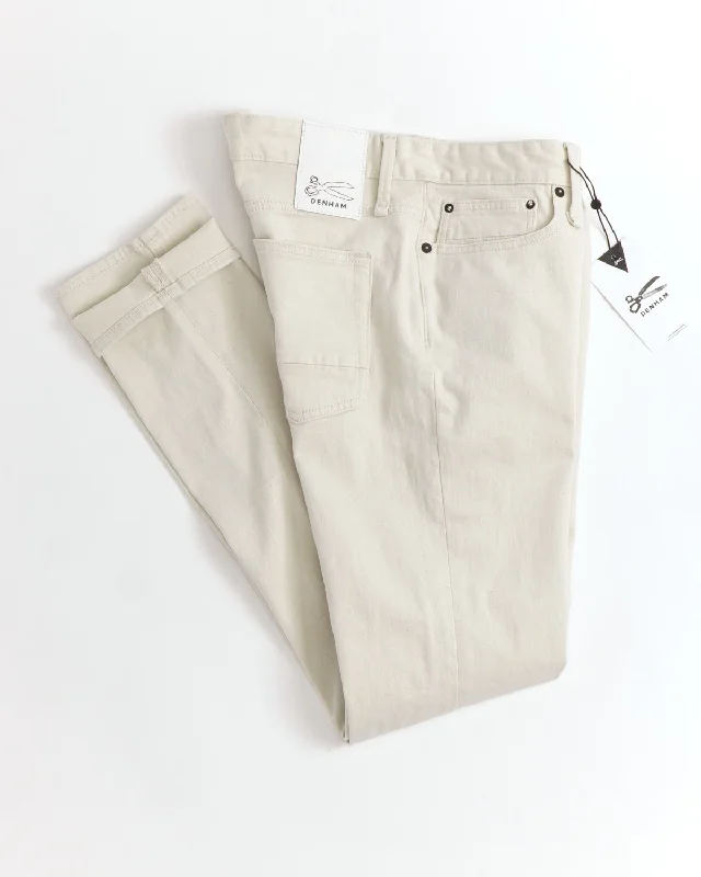 Razor New Ecru Stretch Denim Pants Cozy Men's Sherpa