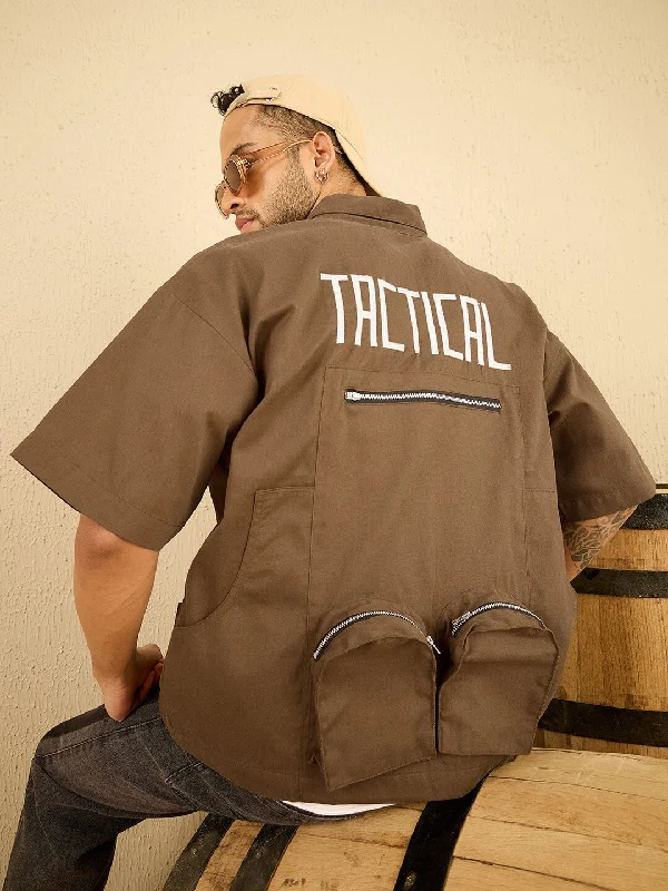 Dusty Brown Tactical Shirt Tough Men's Tactical