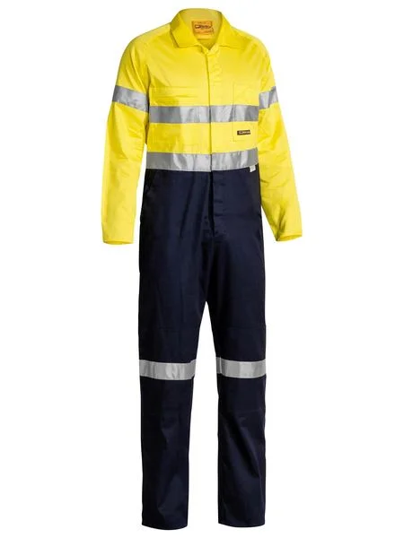 Bisley 2 Tone Hi Vis Lightweight Coveralls 3M Reflective Tape - Yellow/Navy (BC6719TW) Vacation Bisley 2 Tone Hi Vis Lightweight Coveralls 3M Reflective Tape - Yellow/Navy (BC6719TW) Vacation