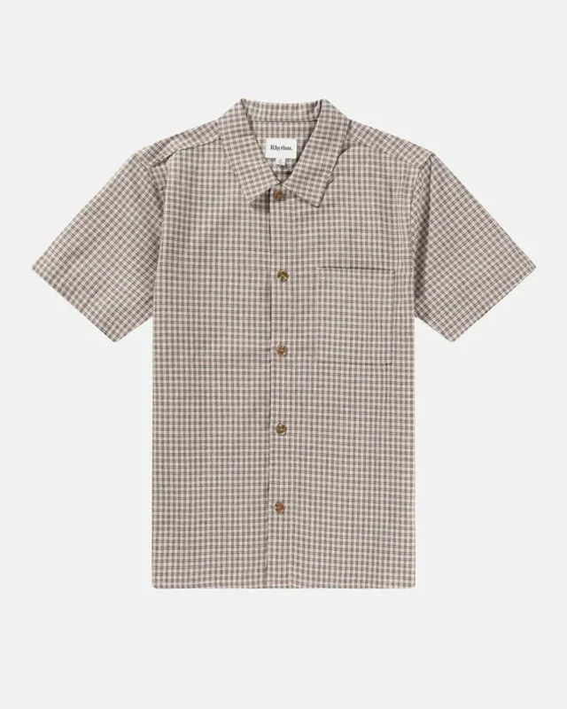 Linen Check S/S Shirt Cclassic Men's Tweed