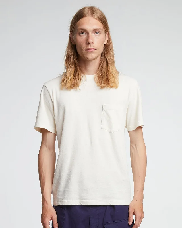 Basic Pocket T Coton Hemp Milk Sophisticated Men's French