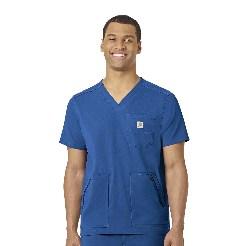 Carhartt Rugged Flex Peak Men's 5-Pocket V-Neck Scrub Top - Royal Traditional Men's Country Carhartt Rugged Flex Peak Men's 5-Pocket V-Neck Scrub Top - Royal Traditional Men's Country