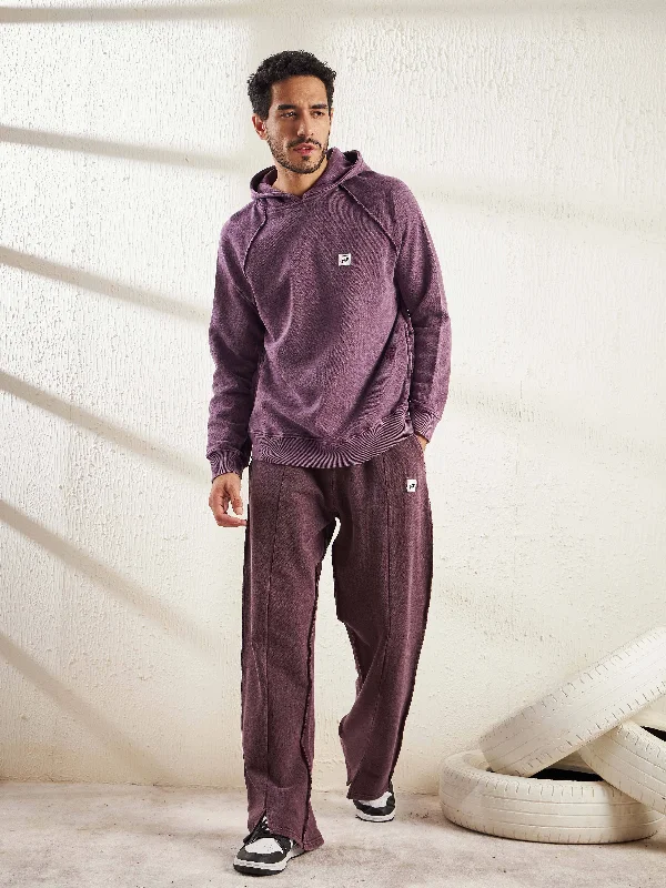 Mauve Dyed Raw Edged Tracksuit Classic Men's Pin