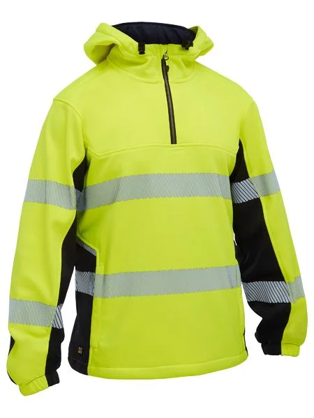 Bisley Flex & Move™ Hi Vis Taped Liquid Repellent Fleece Hoodie (BK6571T) Tough Men's Tactical Bisley Flex & Move™ Hi Vis Taped Liquid Repellent Fleece Hoodie (BK6571T) Tough Men's Tactical