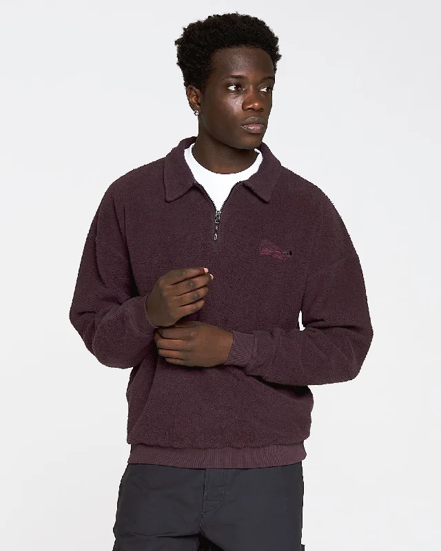 Nevada Sweater Basic Cotton Fleece Mauve Athletic Men's Compression