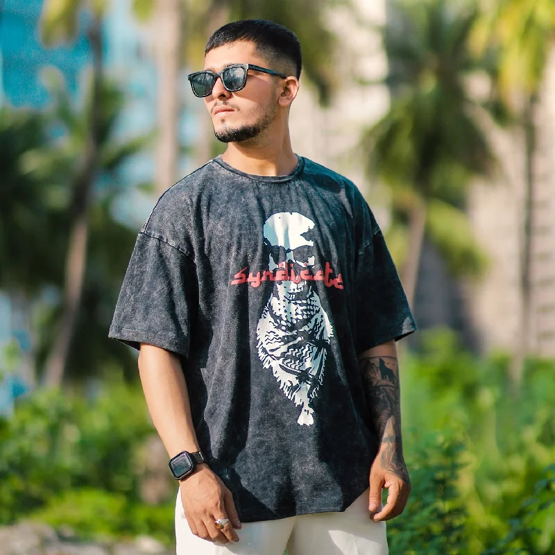 Acid Syndicate Graphic Oversized Tee Refined Men's European