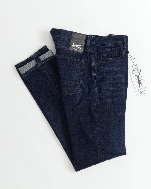 Razor Made In Italy Overdye Worn Jeans Hip Men's Retro