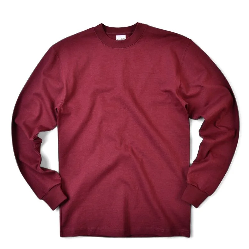 Camber #305 Max-Weight Jersey Long Sleeve T-Shirt - Burgundy Street