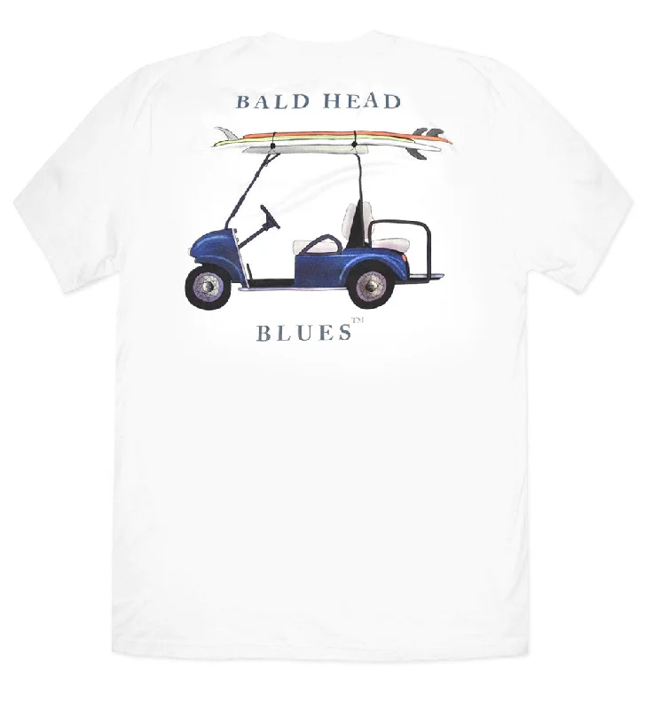 Island Tee - Short Sleeve Golf Cart - White Laid