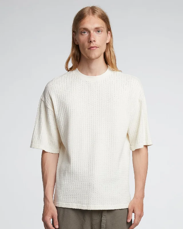 Big T Cotton Mesh Off White Organic