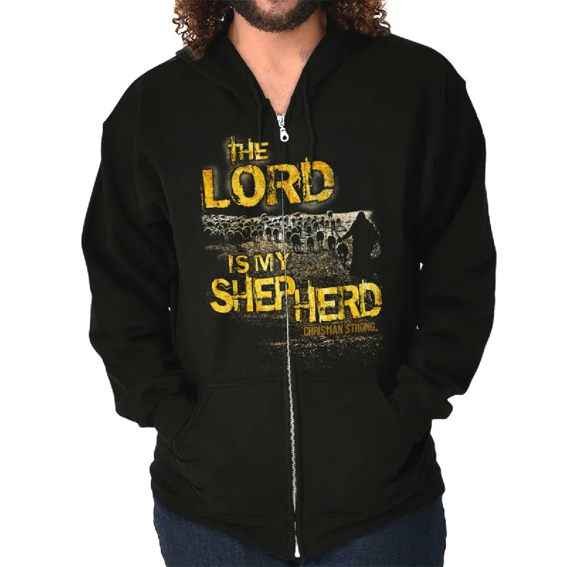 The Lord Is My Shepherd Zip Hoodie Refined Men's Classic 