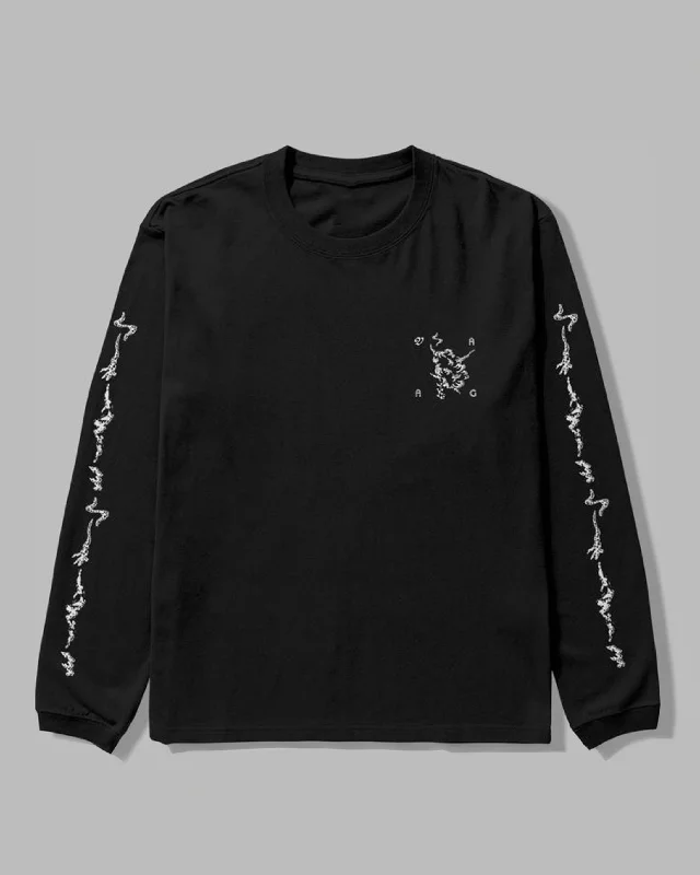 Vaag L/S T Basic Jersey Black Elegant Men's Formal 