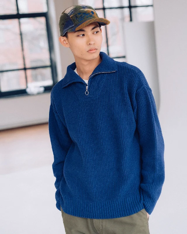 Fly Deck Sweater Yarn Delta Indigo Rugged Men's Outdoor 