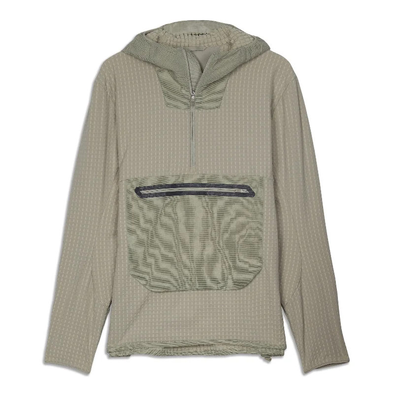 Water-Repellent Fleece Anorak Practical Men's Multi