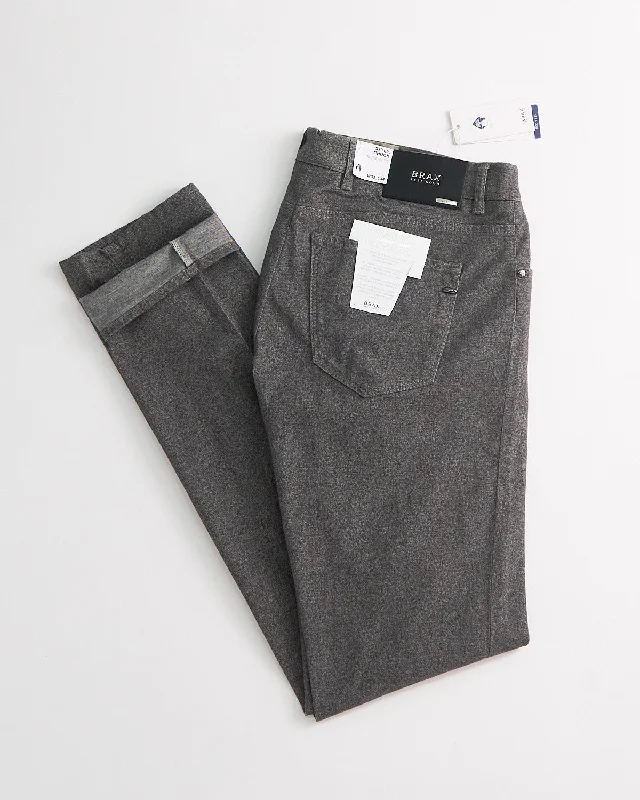 Limited Edition 'Chuck' Graphite Stretch 5 Pocket Pants Elegant Men's Cashmere