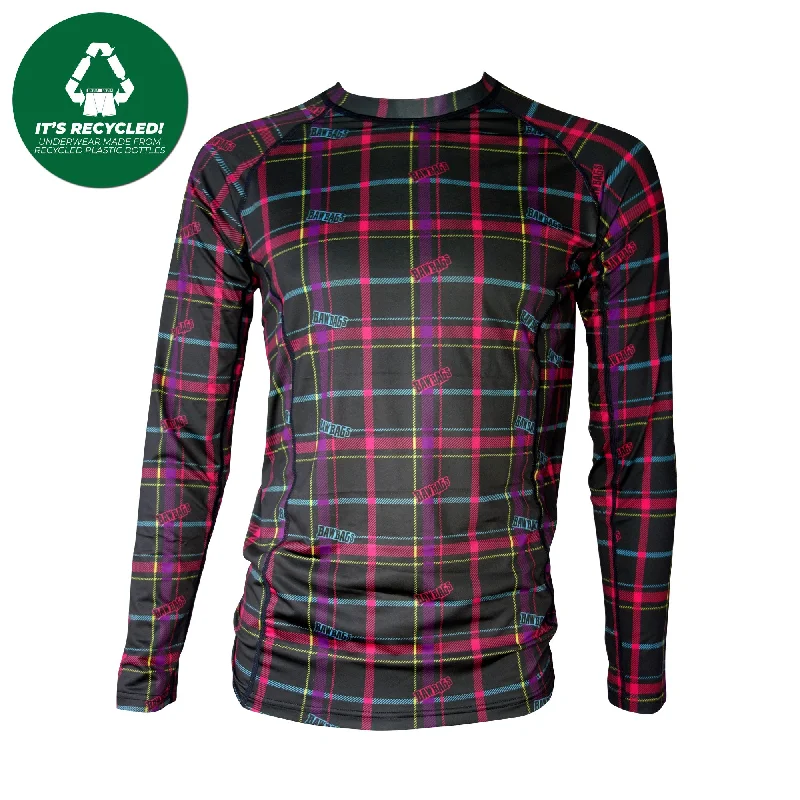 Techno Tartan Base Layer Top Hip Men's Retro