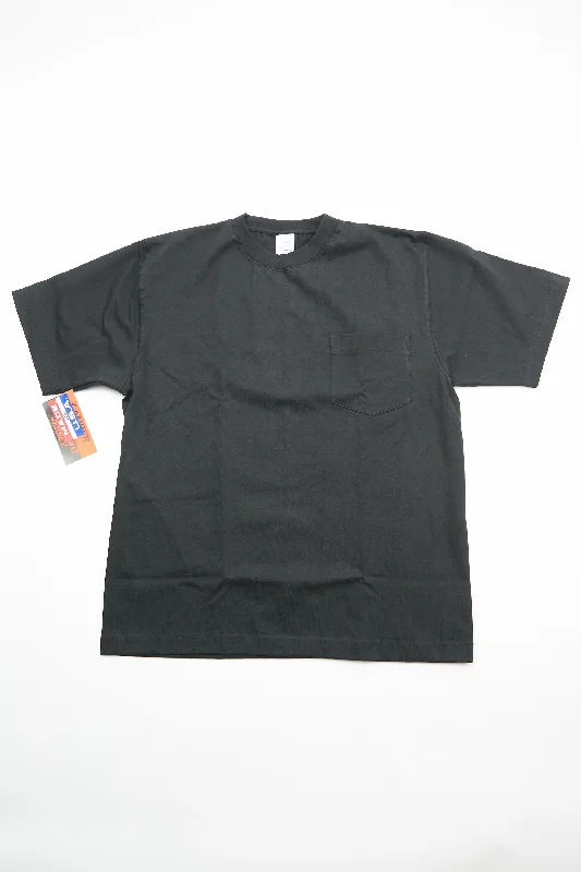 Camber Max Weight Heavyweight Pocket T-Shirt #302 - Black Sleek Men's Metallic