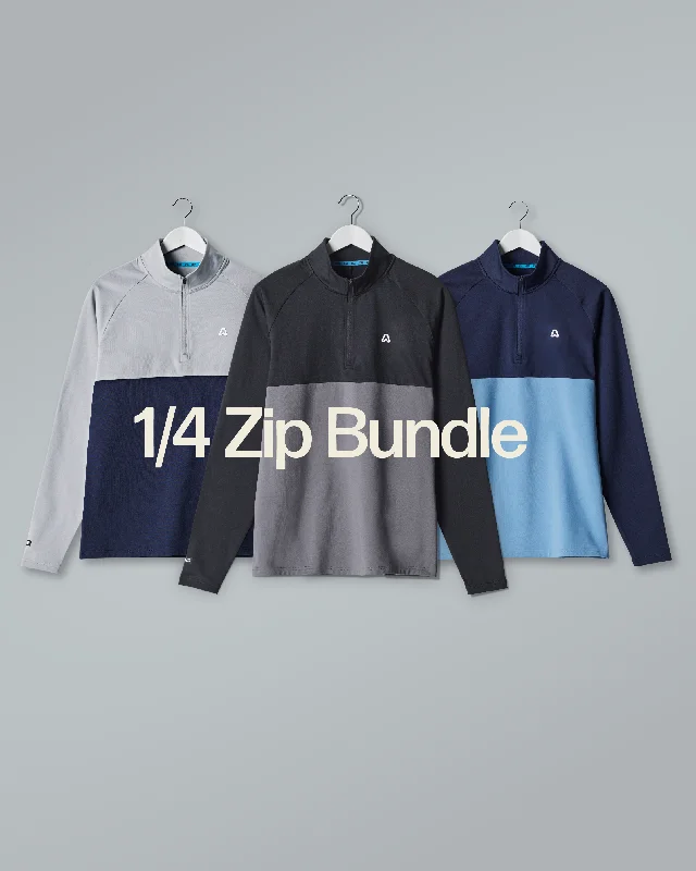The 1/4 Zip Top Bundle Unique Men's Upcycled