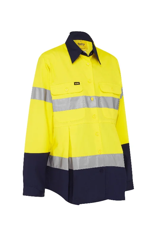 Bisley 3M Taped Hi Vis Maternity Drill Shirt (BLM6456T) British Gentleman Style