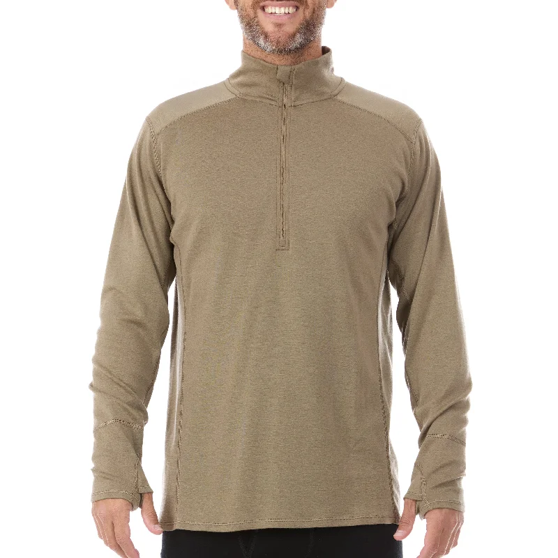 Midweight - Isolation Men's 1/4 Zip 100% Merino Wool Refined Men's Velvet