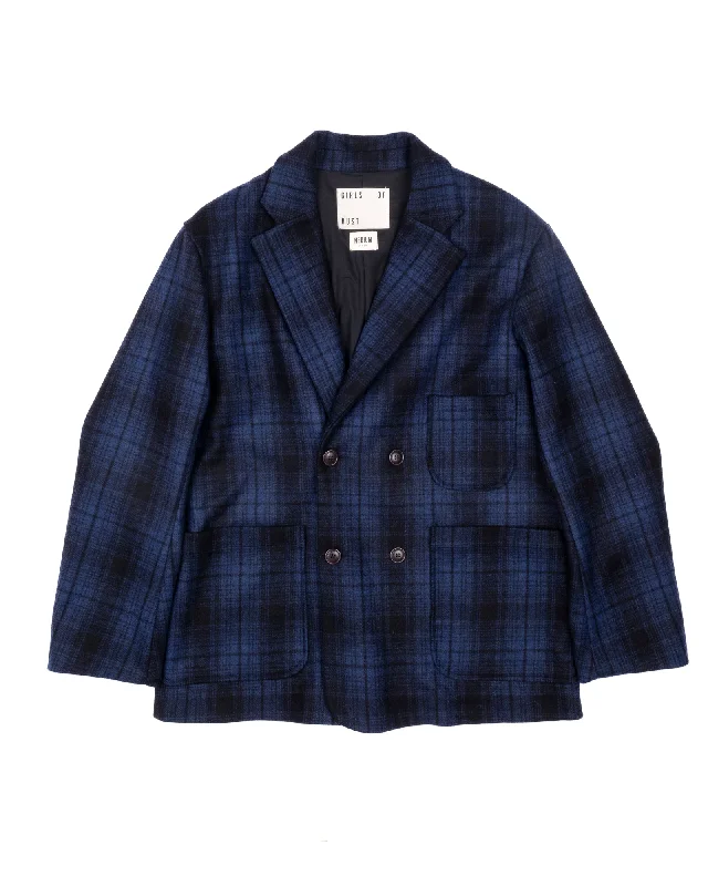 Blazer Monitoba Wool Check Blue/Black Business
