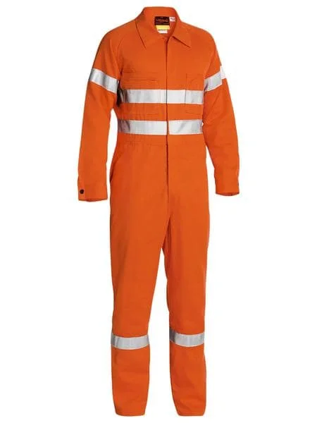 Bisley Fire Retardant Coverall 3M FR Reflective Tape - Orange (BC8001) Earthy Men's Hemp