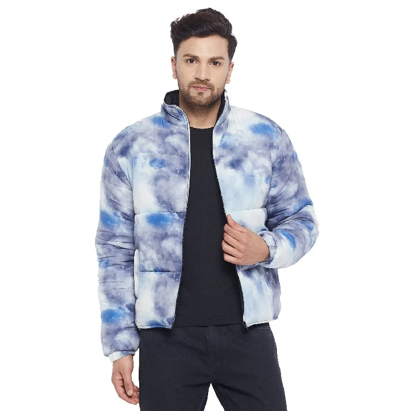 Tie Dye Quilted Jacket Laid