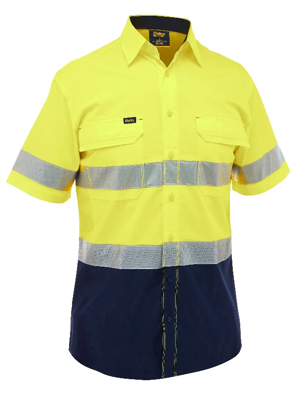 Bisley X Airflow™ Hi Vis Taped Stretch Ripstop Shirt (BS1491T) Modern Men's 