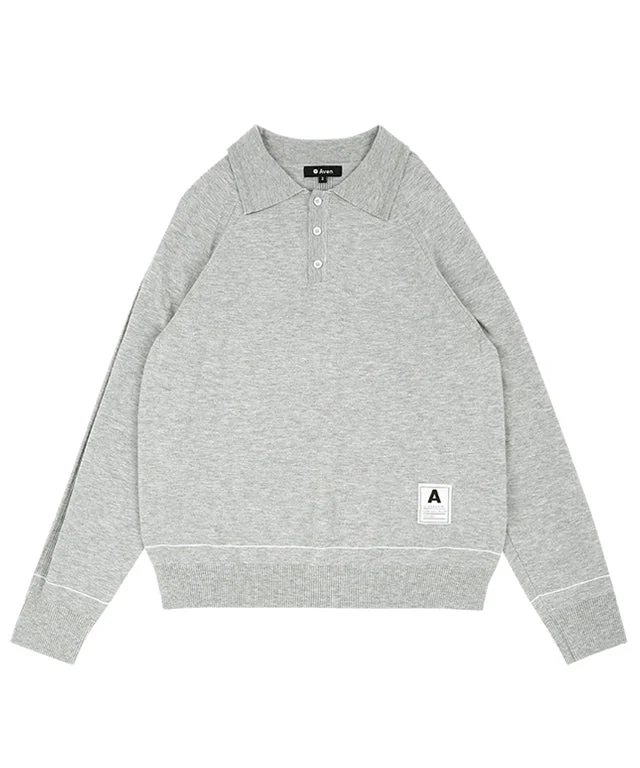 AVEN Men's Basic Polo Knit - Gray Tough Men's Tactical