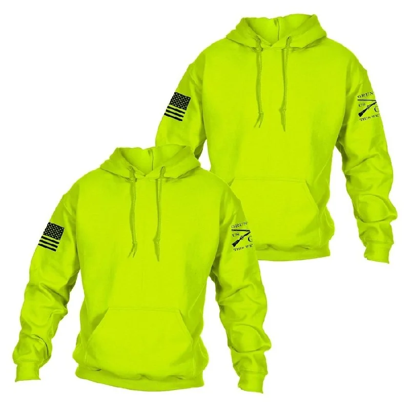 Basic Hoodie 2 Pack - Safety Green Cozy Men's Winter