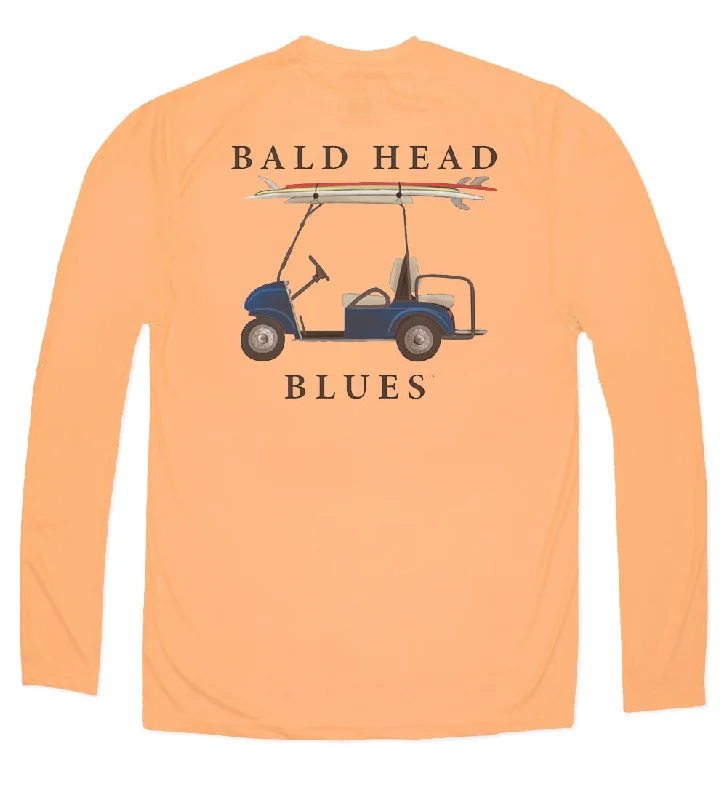 Performance Long Sleeve Golf Cart T-Shirt - Citrus Traditional Men's Wool