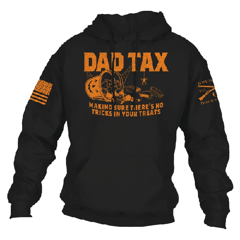 Dad Tax Halloween Hoodie - Black Refined Men's Velvet