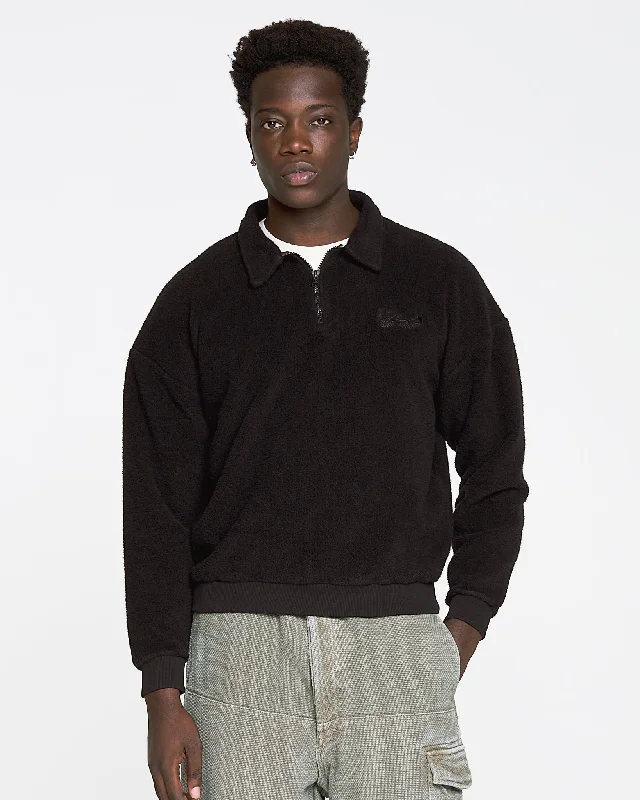 Nevada Sweater Basic Cotton Fleece Black Bohemian Men's Free