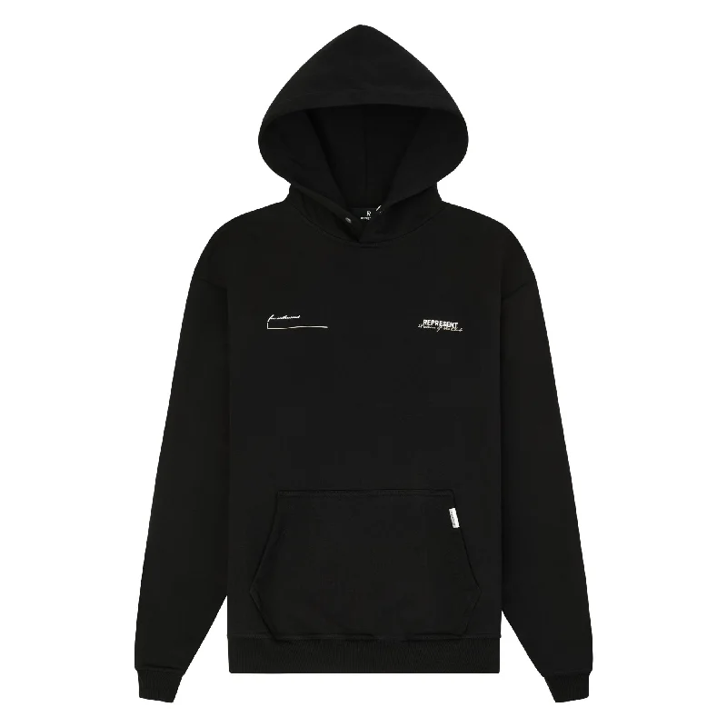 Patron of the Club Hoodie | Black Earthy Men's Hemp
