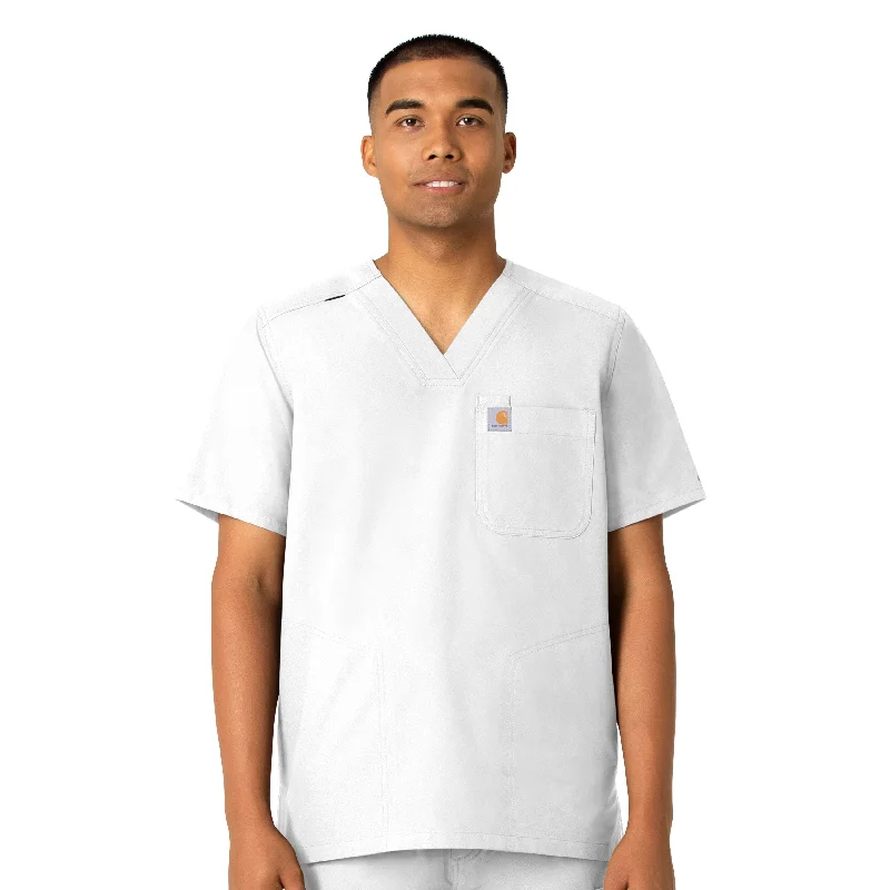 Carhartt Force Essentials Men's V-Neck Shirttail Scrub Top - White Cozy Men's Sherpa Carhartt Force Essentials Men's V-Neck Shirttail Scrub Top - White Cozy Men's Sherpa
