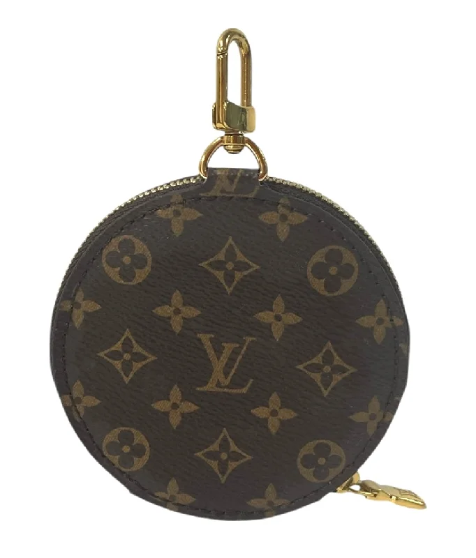 LOUIS VUITTON/Coin Wallet/All Over Print/Leather/BRW/CIRCLE ROUND POCHETTE