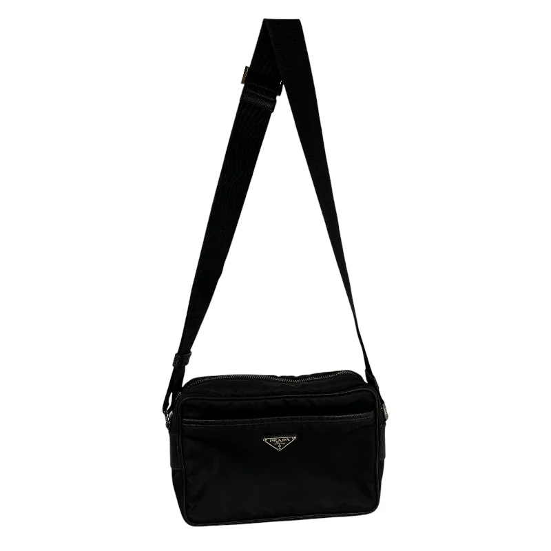 PRADA/Cross Body Bag/Nylon/BLK/messenger
