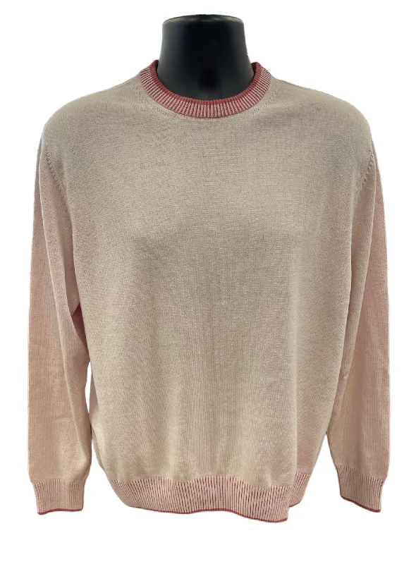 100% PIMA COTTON SWEATER - PINK