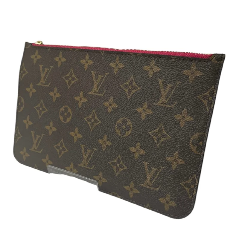 LOUIS VUITTON/Pouch/All Over Print/Leather/BRW/PINK LINING NEVERFULL CA3199