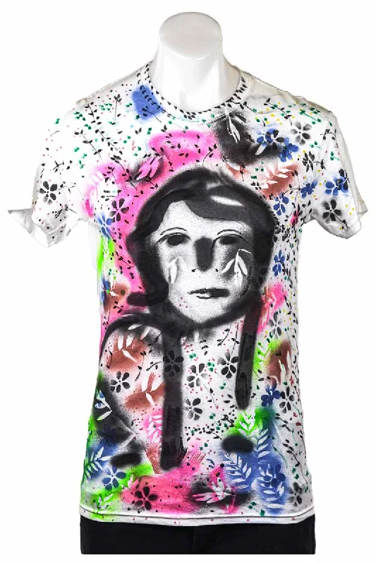 Pink Flowers with Face Shirt