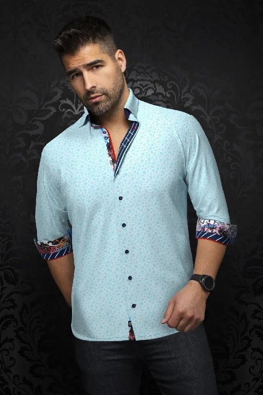 AU NOIR | Long Sleeve Shirt | Minori Turquoise