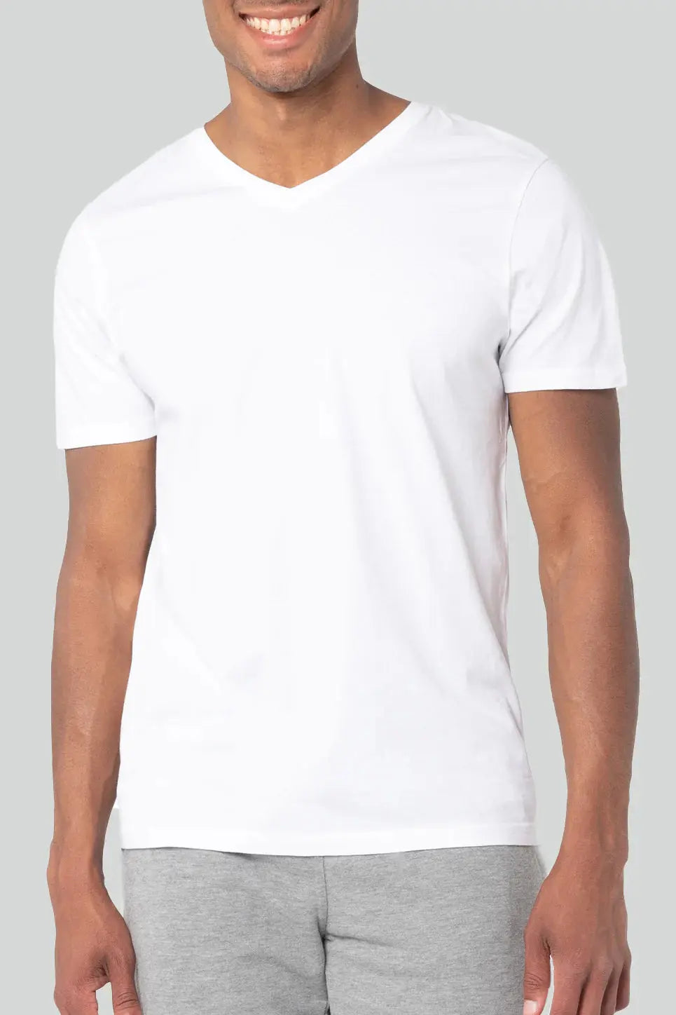 PURE & SIMPLE | Organic Cotton V Neck T-Shirt White