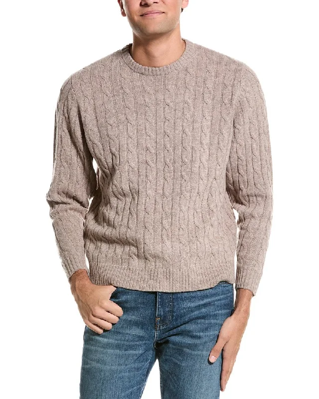 Alashan Cable Wool Pullover Youthful Men's Pop