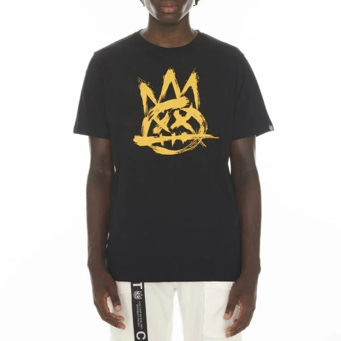 Cult Of Individuality Brushed Shimuchan Logo T Shirt (Black) 622AC-K67B Stylish Men's Neon
