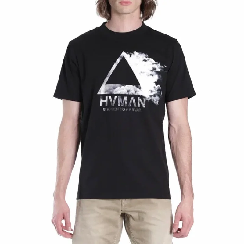 Hvman Novelty Cloud Tee (Black) 322A5-TT27A Trendy Men's Oversized